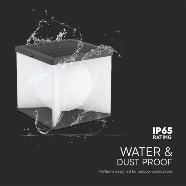 LED lampă solară de perete 3W/3,7V IP65 3000K