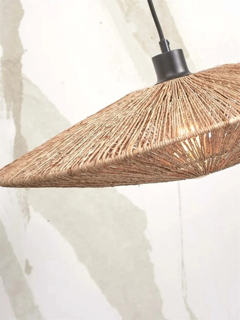 Lampa de podea eco din iuta Iguazu L 55cm, alb/ natur