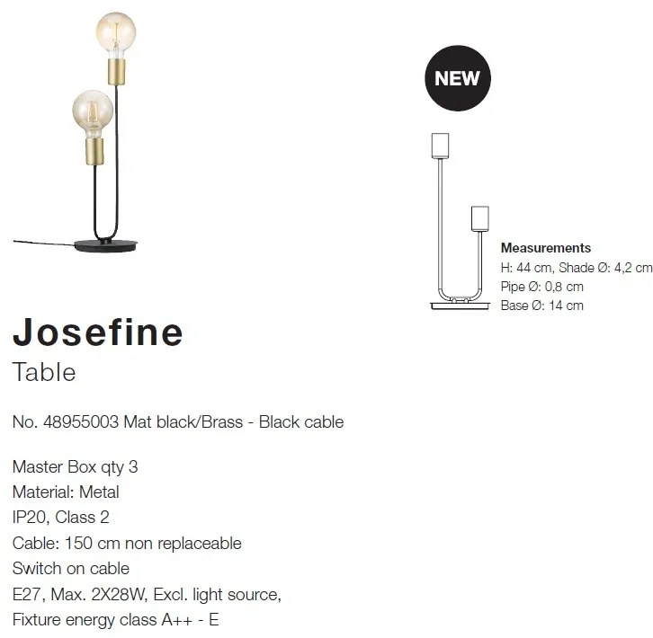 Veioza design minimalist Josefine 48955003 NL