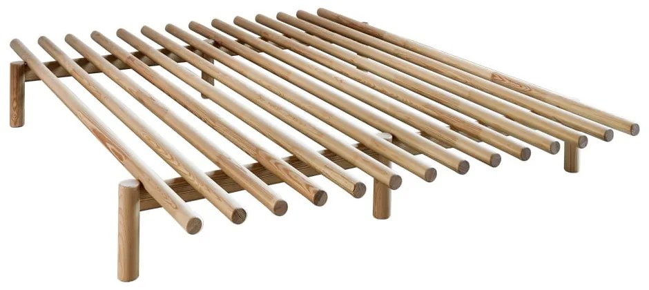 Cadru pat din lemn de pin Karup Design Pace Natural, 160 x 200 cm