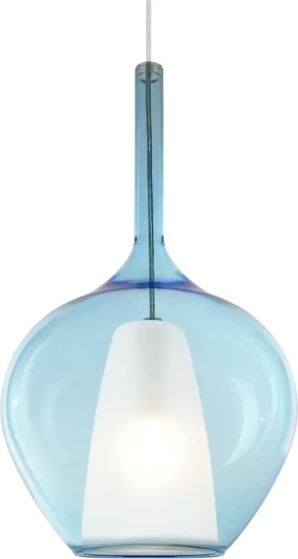 Lustra, Pendul din sticla KALIQUE-1 SP1 D28 AZZURRO
