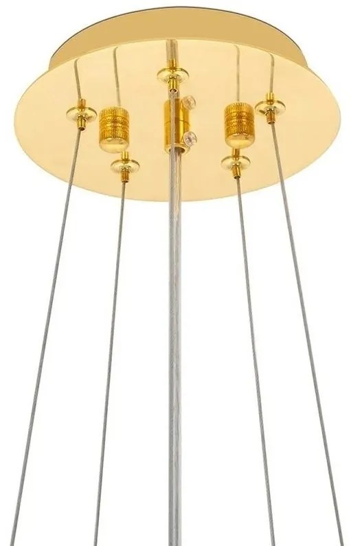 Lustra suspendata design mimimalist Tub 10 auriu