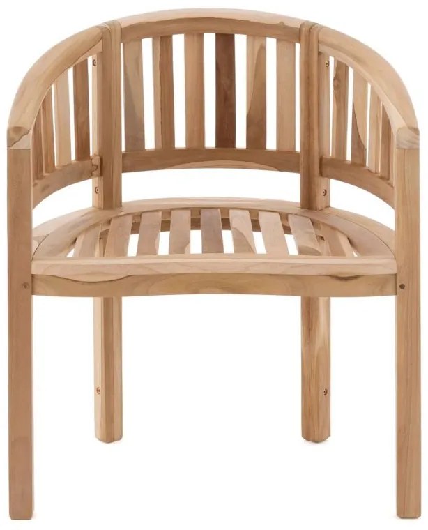 Scaun de grădină DIVERO din teak, 83 x 68 x 48 cm
