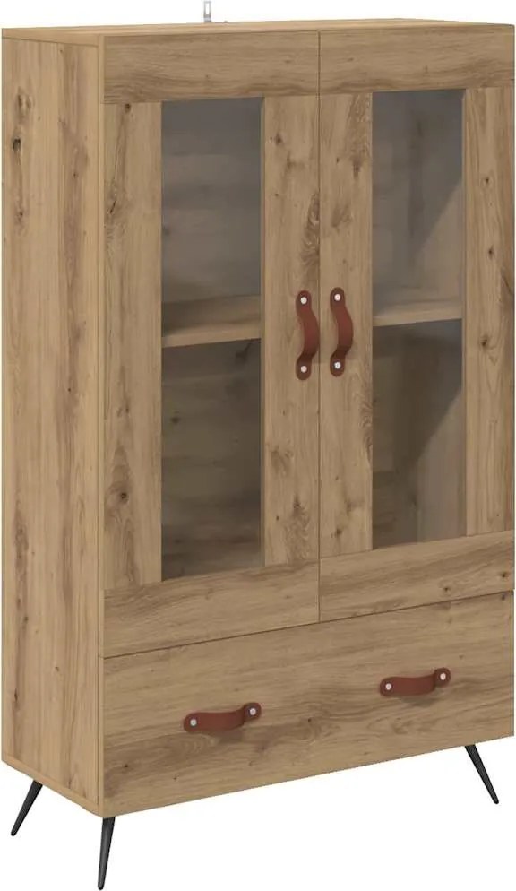 vidaXL Bufet cu sertar Stejar Artizanal 69,5 x 31 x 115 cm