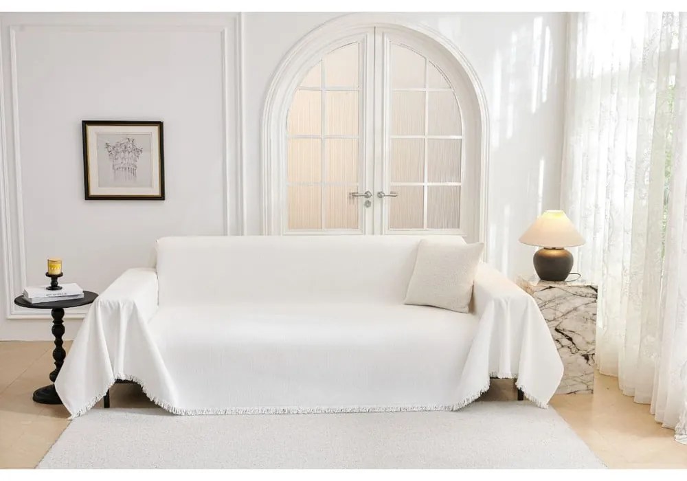 Husă albă pentru canapea cu 3 locuri Talo – Filumi