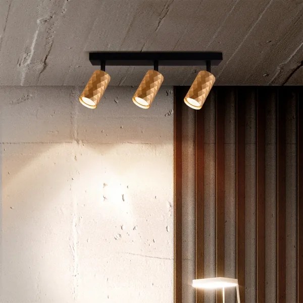 Brilagi - Spot LED RGBW dimabil SELE DIAMANT, 3xGU10/6W/230V, Wi-Fi, auriu