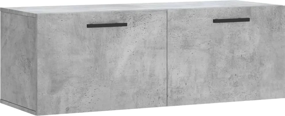 vidaXL Dulap de perete, gri beton, 100x36,5x35 cm, lemn prelucrat