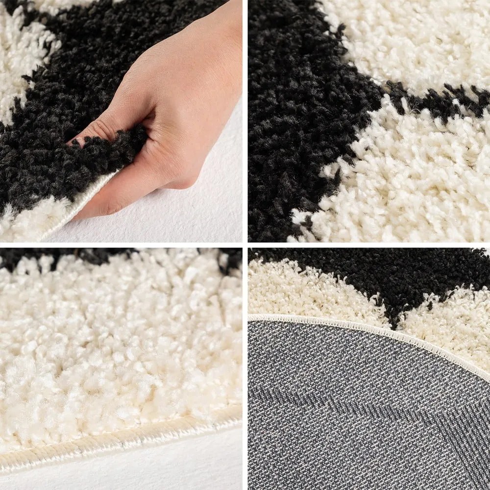 Covor pentru copii negru/crem ø 100 cm Fun – Ayyildiz Carpets