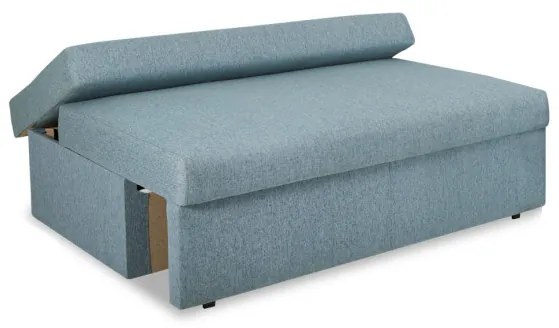 Canapea Extensibila Cu Lada Modulo, Albastru, 80 X 191 X 98 Cm