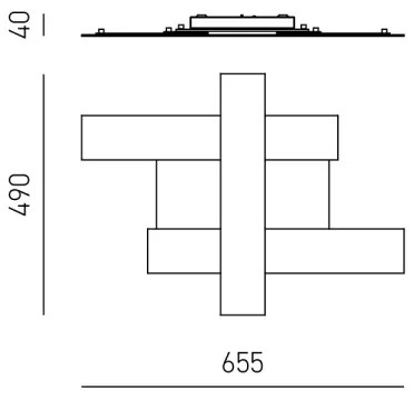 Plafonieră LED Gea Luce DOHA P P N DOHA LED/30W/230V negru