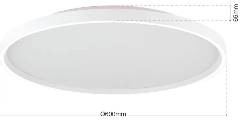 Plafoniera LED design circular MASCA D-60cm alba