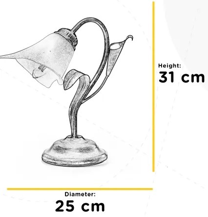 Lampă de masă LUCREZIA 1xE14/6W/230V bronz ONLI