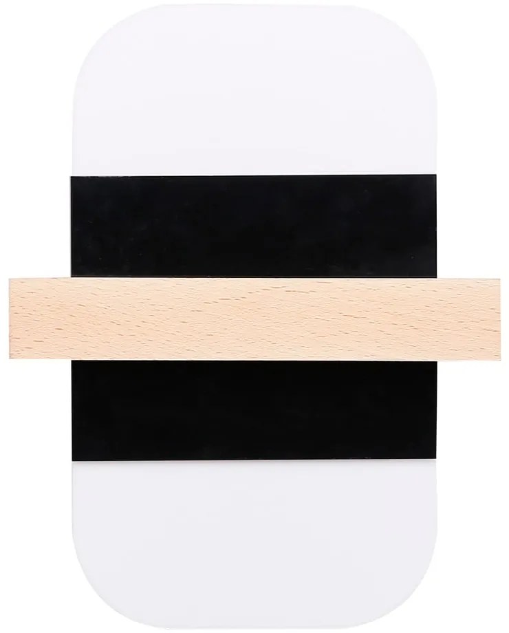 Aplică de perete negru-alb LED April – Candellux Lighting