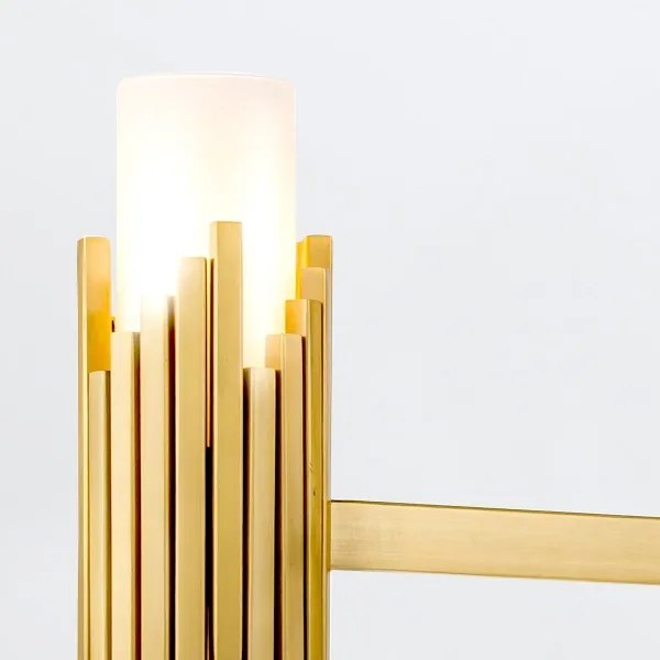 Elstead MARVELE6-AB-OPAL - Lustra pe tijă MARVELE, 6xE14/40W/230V, aurie