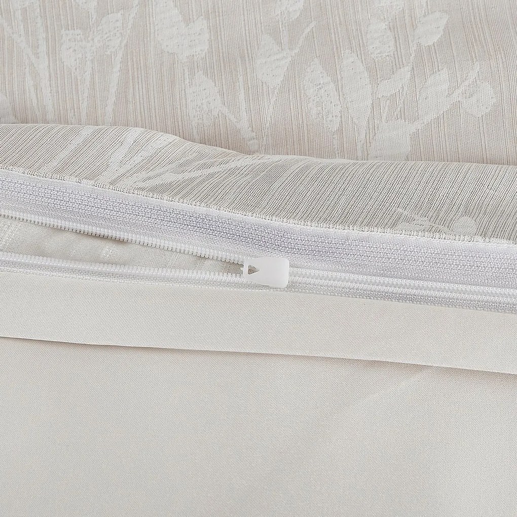 Lenjerie de pat din jacard Boston bej, 140 x 200cm, 70 x 90 cm