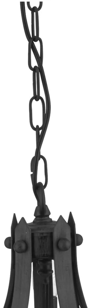 Candelabru stil rustic Cartwheel 5L 2425-5BK SRT