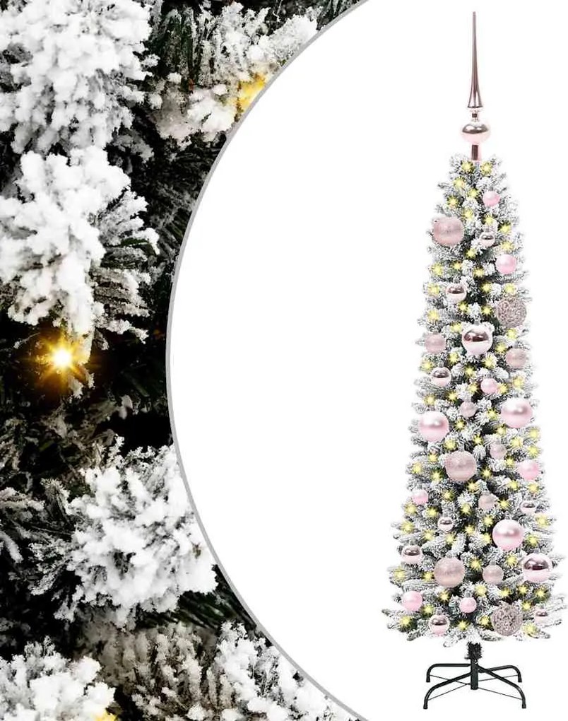 vidaXL Brad de Crăciun artificial Alb 120 cm PVC și metal și plastic