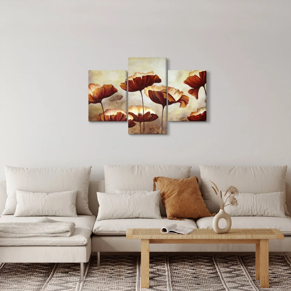 Tablou flori roșii (90x60 cm)