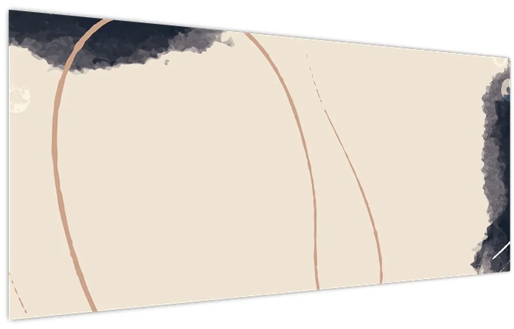 Tablou - Abstractizare bej (120x50 cm)