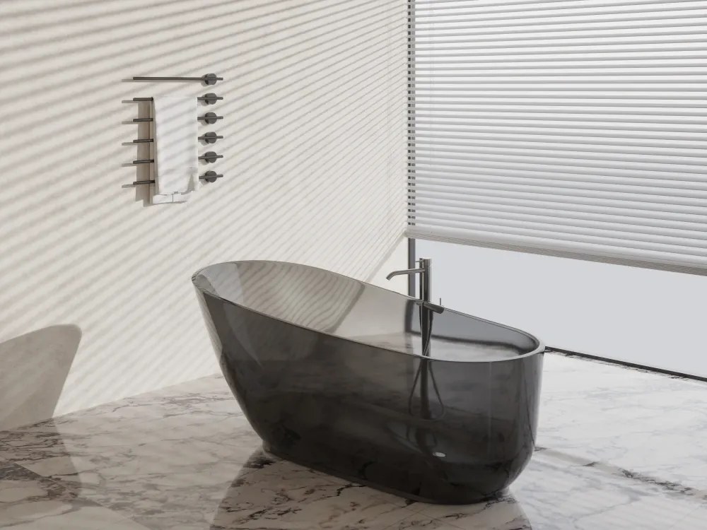 Cada Freestanding Onyx Translucent 150, Ovală, Transparentă, 150 cm