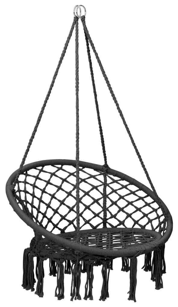 Scaun balansoar hamac, antracit, 80 cm