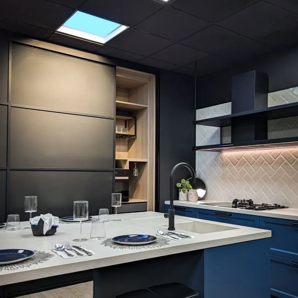 Panou incastrabil LED efect vizual luminator cer albastru BLUE SKY