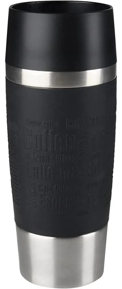 Cană de călătorie 360 ml TRAVEL MUG oțel inoxidabil/negru Tefal