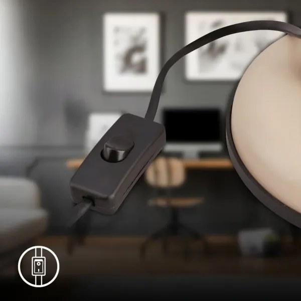 Brilo - Lampă de masă PIXA 1xE14/25W/230V, bej