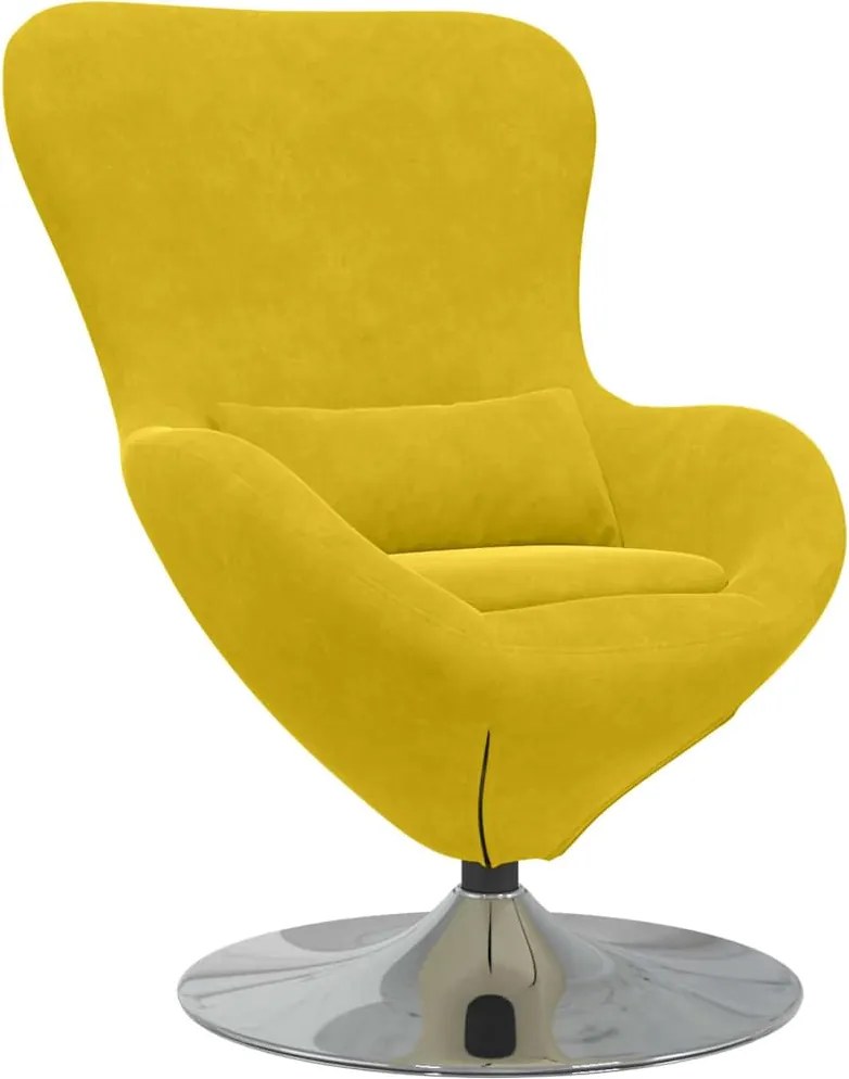 vidaXL Fotoliu ou Galben Catifea