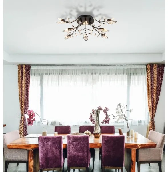 Globo 63007-8 - Plafonieră JANIS 8xG9/5W/230V, Ø 76 cm