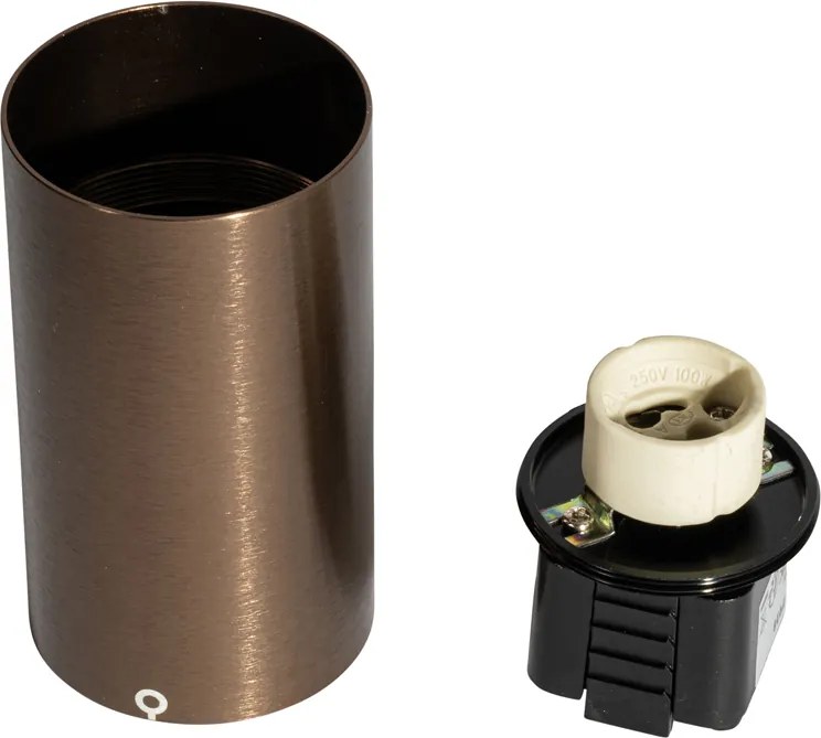 Spot modern bronz închis pentru sistem de șine monofazat GU10 50mm - Iconic Ruby Honey