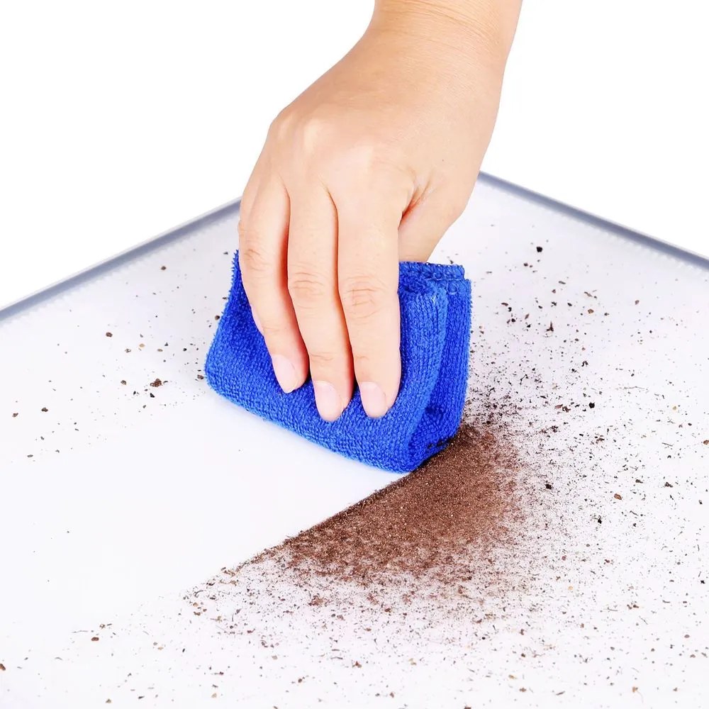 Gard pentru animale mici din plastic transparent BEN, 143x71x47cm, transparent SongmicsHome