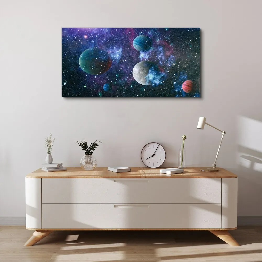Tablou canvas cerul planetei stele
