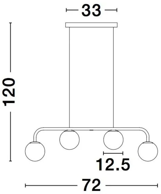 Lustra suspendata moderna cu 4 surse de lumina LED JOLINE