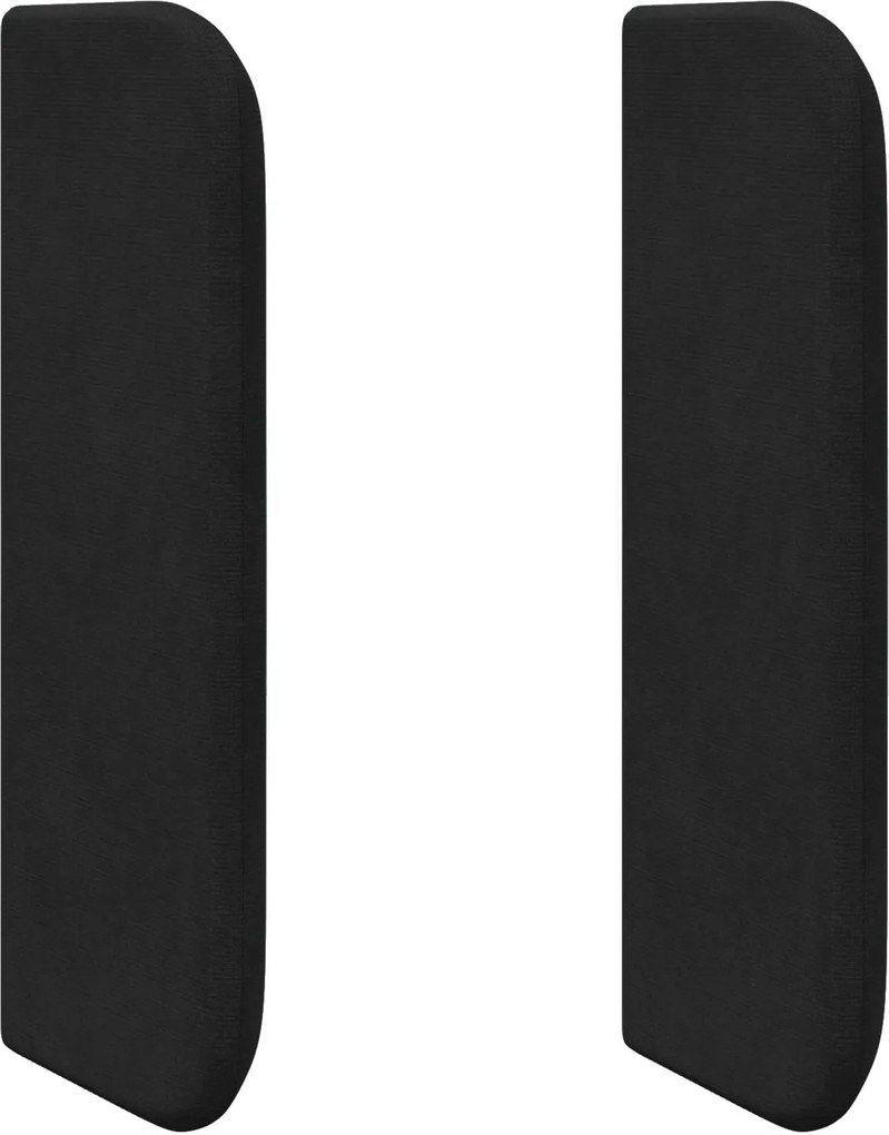 vidaXL Ureche pentru Tăblie Negru 40,5 x 40,5 x 4 cm Catifea