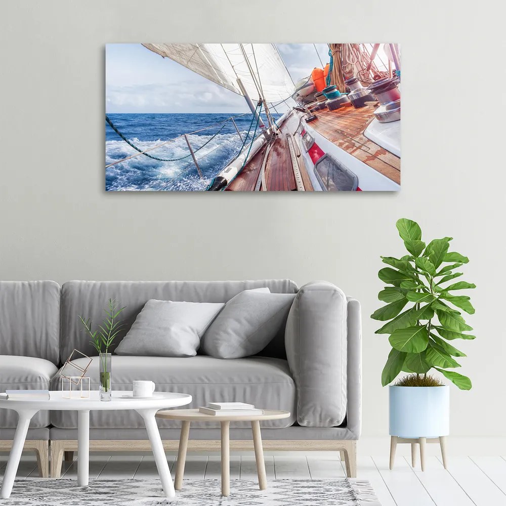 Tablou canvas Barcă cu pânze pe mare