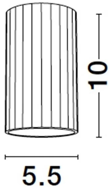 Spot aplicat design minimalist ASMARA negru