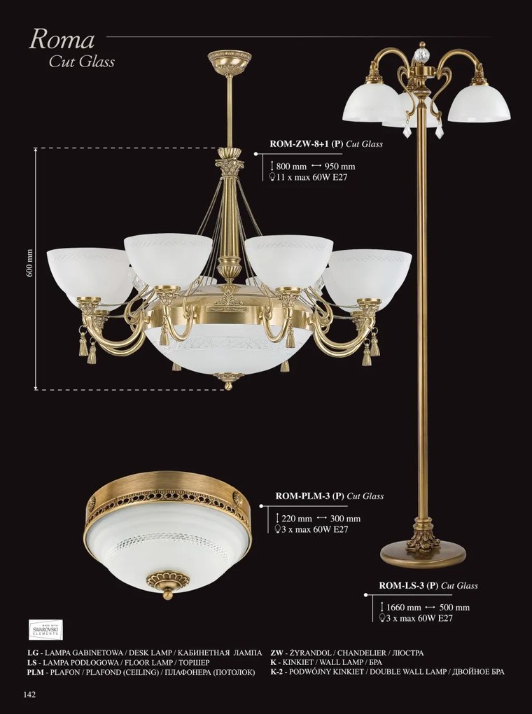 Candelabru elegant design clasic Roma