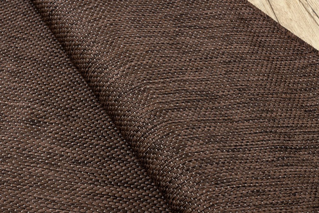 Covor SISAL SION cerc A5165A Melanj țesute plate maro