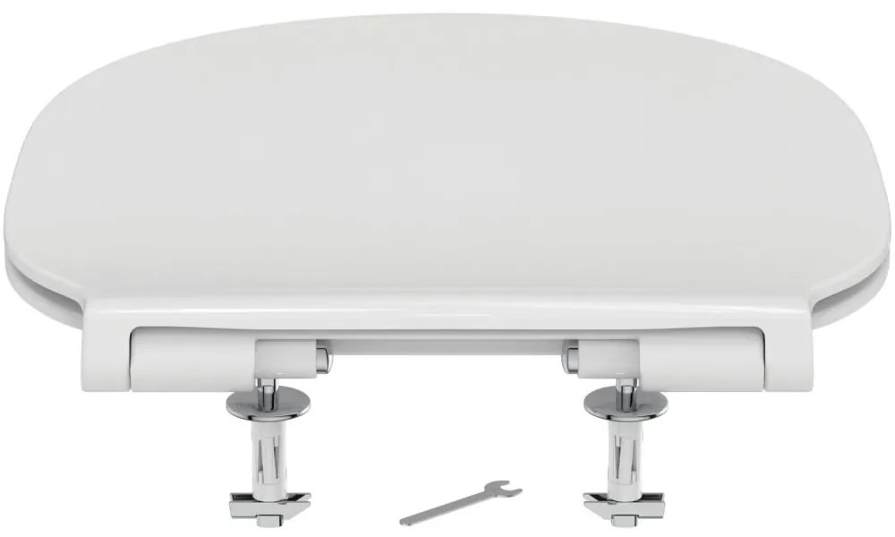Capac WC ultra plat, 365 x 445 x 50 mm, alb Alb