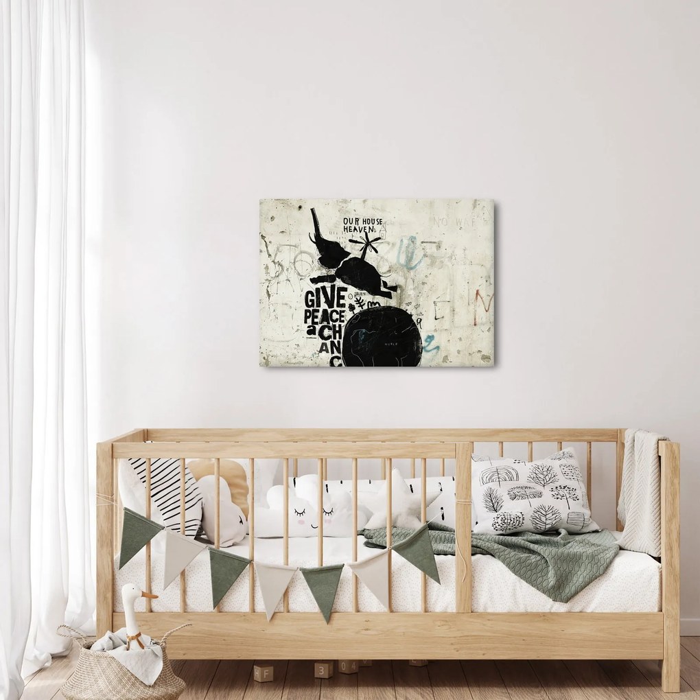 Tablou - Elefant deasupra solului (70x50 cm)
