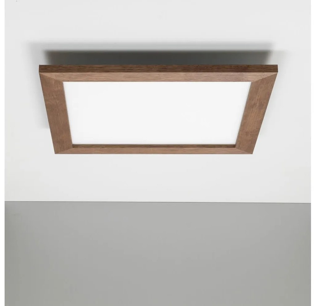 Panou LED dimabil aplicat Eglo POZZALLO LED/21W/230V 2700-6500K maro închis + telecomandă