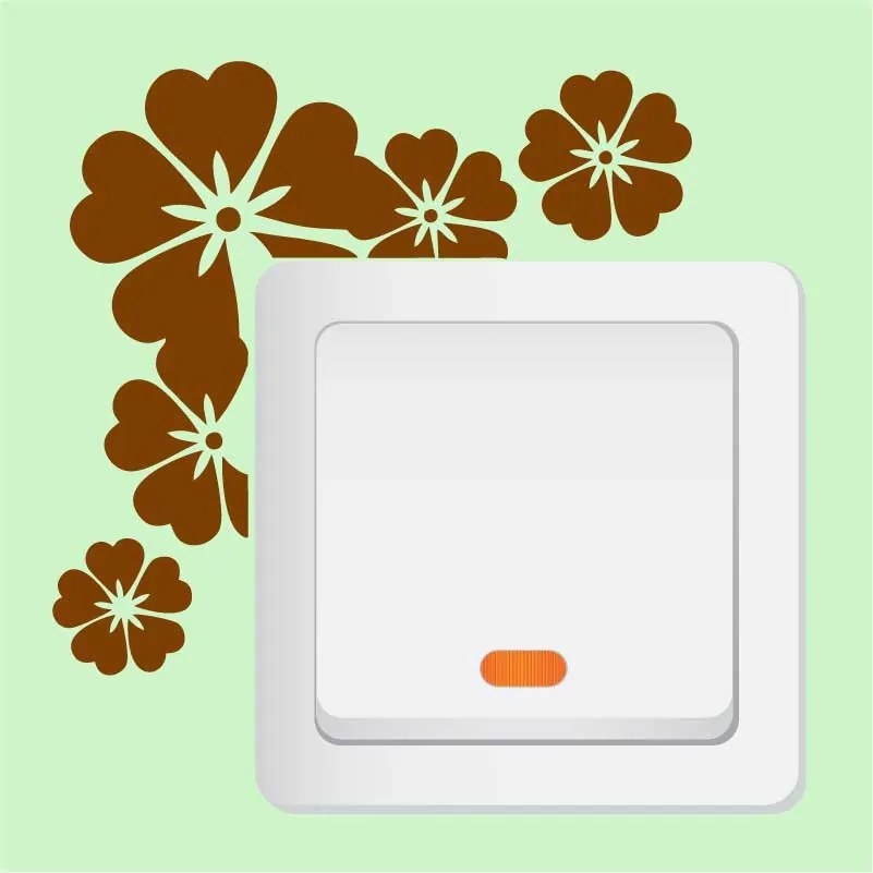 Sticker intrerupator Flori
