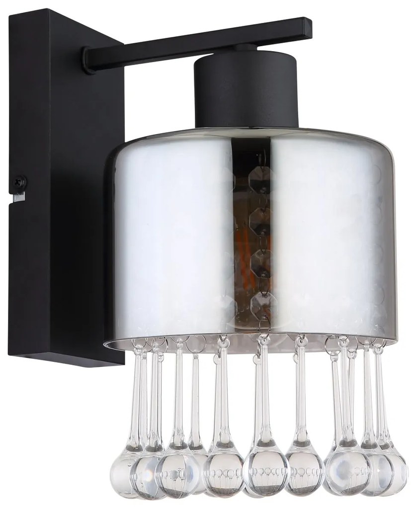Aplica de perete design modern Hendry negru