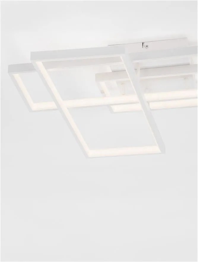 Aplica de perete sau tavan design geometric Alis alb