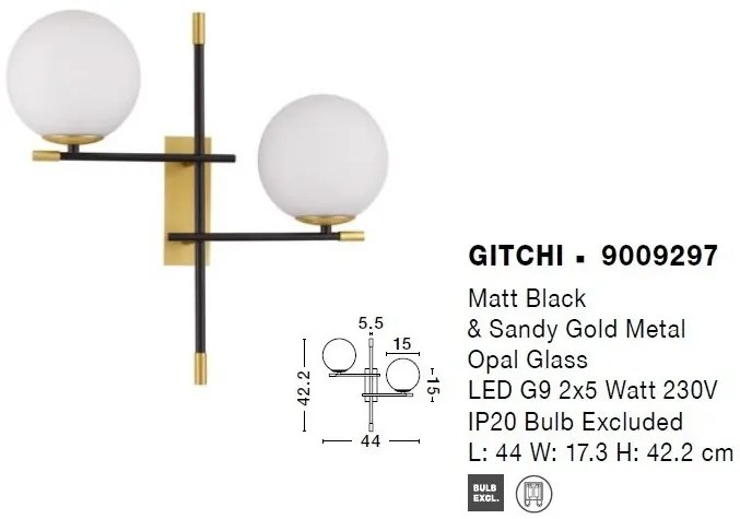 Aplica de perete design modern GITCHI