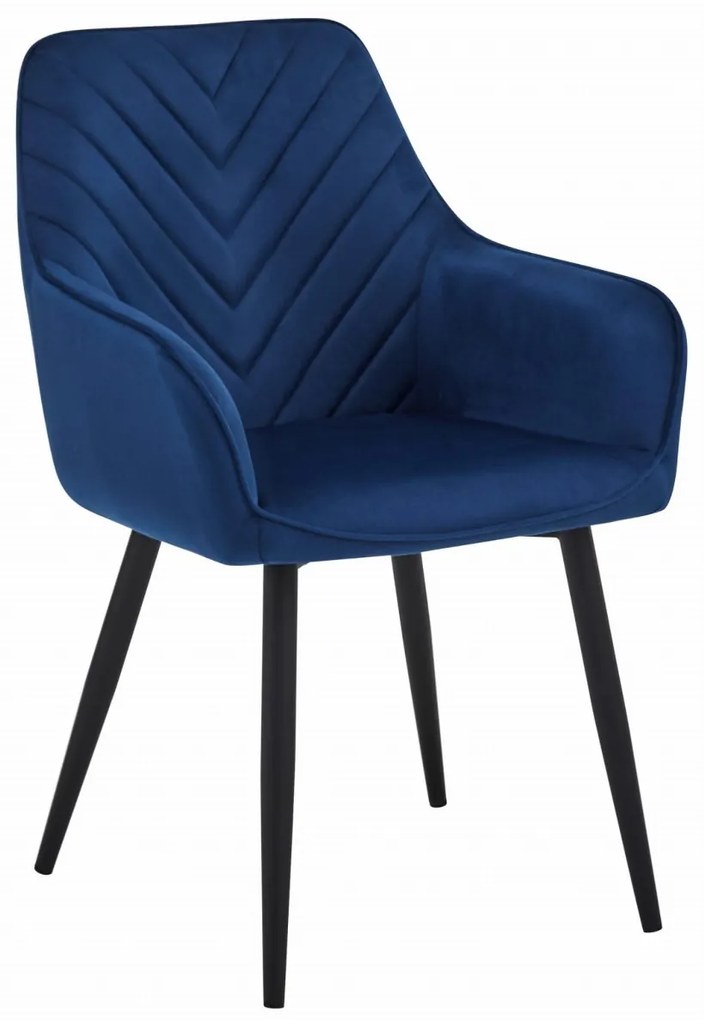 Scaun de masa NANA VELVET, albastru