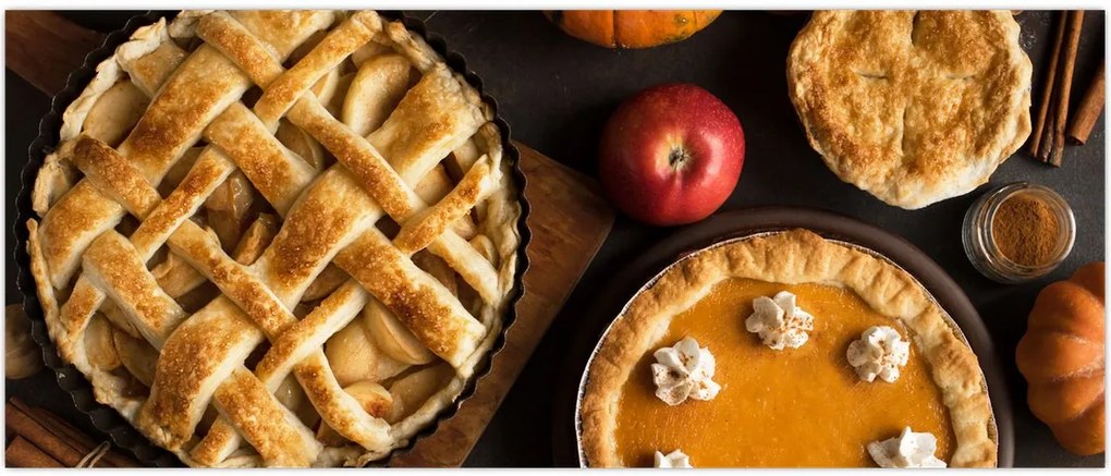 Tablou - Plăcintă de dovleac (120x50 cm)