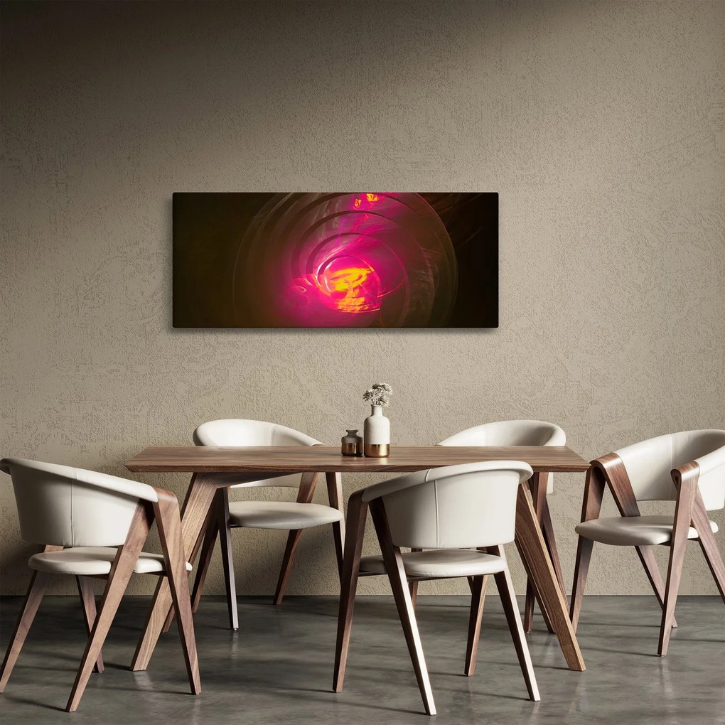 Tablou - abstacție cu spirala (120x50 cm)