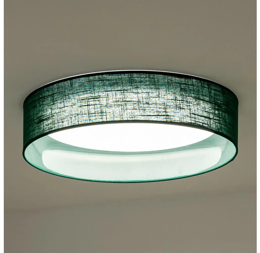 Plafonieră LED Duolla ROLLER LED/24W/230V d. 45 cm verde